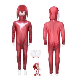 Halloween Parent-child Costume Sonic the Hedgehog Knuckles Jumpsuit Cosplay Costume