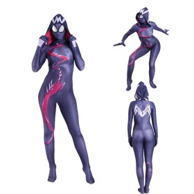 Marvel Gwenom Spider-Gwen Cosplay Onesie For Female Kids Halloween Costumes
