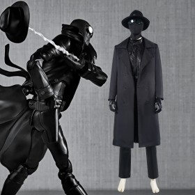 Into the Spider Verse Spider-Man Noir Cosplay Suit For Adult Halloween Costume
