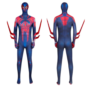 Across the Spider-Verse Spider Man 2099 HQ Printed Jumpsuit For Adult Halloween Cosplay 