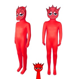  Halloween Parent-child Costume Sprunki Incredibox Raddy Cosplay Jumpsuit 