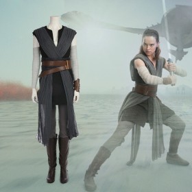 Star Wars The Last Jedi Rey Cosplay Costume Deluxe Outfit Version B