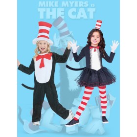 The Cat In the Hat Boy & Girl's Halloween Cosplay Costume