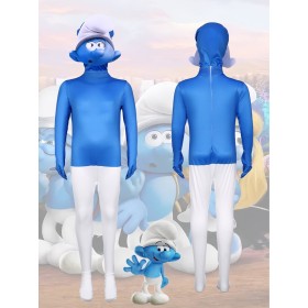 Hallloween Costume The Smurfs Jumpsuit Parent-child Cosplay Costume