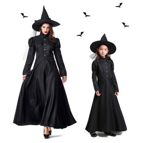 The Wizard of Oz Halloween Costume Black Witch Cosplay Costume