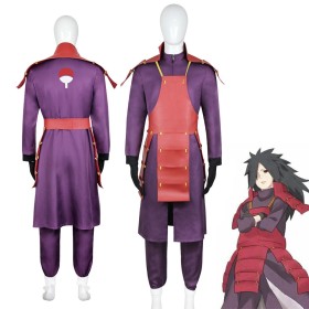 Naruto Shippuden Uchiha Madara Ninja Cosplay Costume 