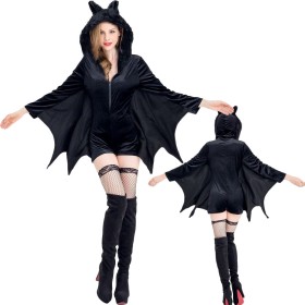 Halloween Cosplay Costume Vampire Witch Dark Bat Onesie
