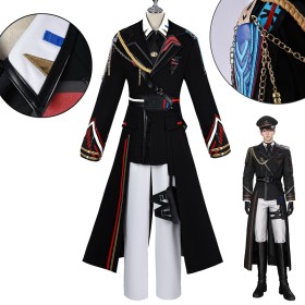 Love and Deepspace Xia Yizhou Black Commander Uniform Cosplay Costume
