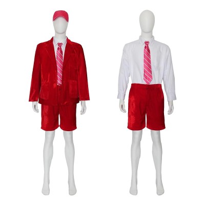 AC/DC Angus Young Costume Velvet Schoolboy Suit Jacket Shorts And Cap 3 Colors