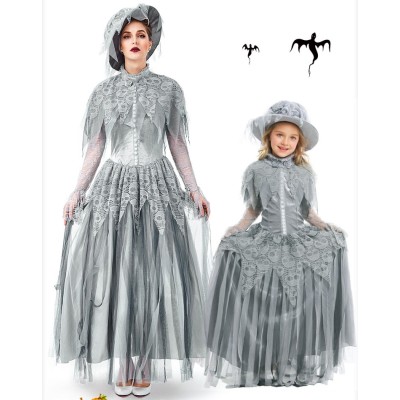 Halloween Parent-Child Lolita Ghost Bridal Dress Cosplay Costume