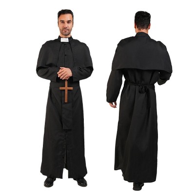  Adult Priest Halloween Party Costume Cosplay Costume