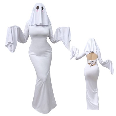 Apricot Lady Cute Ghost Dress Halloween Party Cosplay Costume