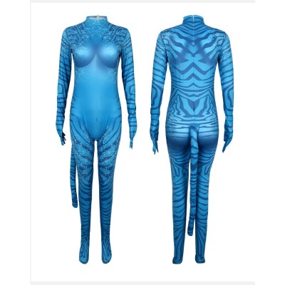 Avatar Na'vi Adult Women's Onesie Cosplay Costume For Halloween