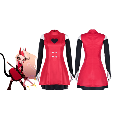 Halloween Parent-child Costumes Hazbin Hotel Charlie Morningstar Cosplay Dress