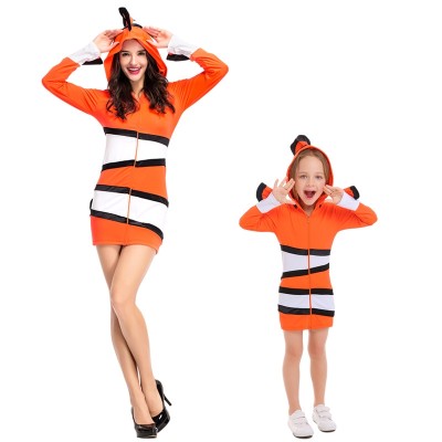 Clownfish Family Costume Halloween Ocean Themed Party Cosplay Costume