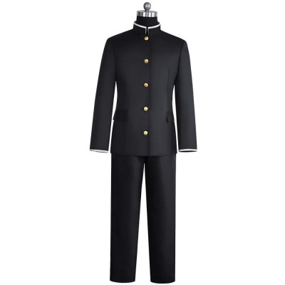 Dan Da Dan Okarun Ken Takakura Cosplay Costume Black Gakuran School Uniform With Optional Wig And Glasses