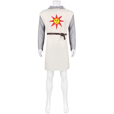 Dark Souls Solaire Of Astora Cosplay Costume Cream Sun Tunic With Belt And Optional Chainmail Sleeves