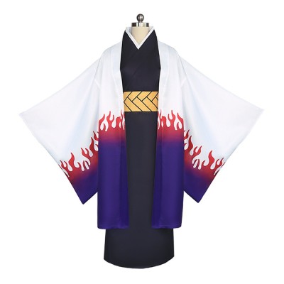 Demon Slayer Kagaya Ubuyashiki Cosplay Costume Haori Kimono And Belt Unisex