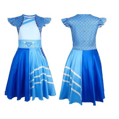 Children's Descendants 4 Little Blue Cosplay Halloween Costume