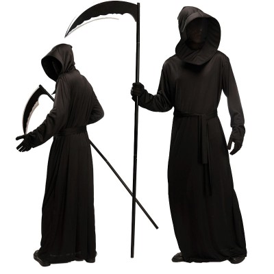 Hot Sale Black Devil Scythe Monster Halloween Cosplay Costume  