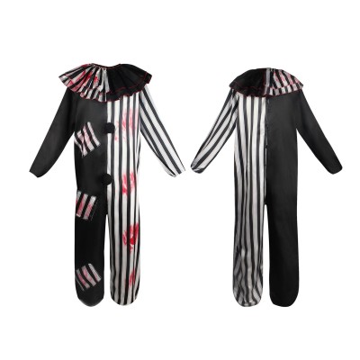 Halloween Evil Bloodstain Clown Cosplay Costume For Adult