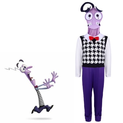 Inside Out 2 Fear Cosplay Costume Halloween Parent-Child Onesie Costume