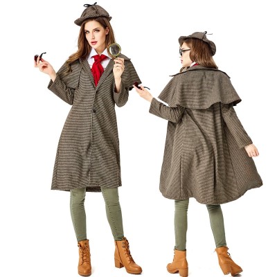 Halloween Costume Adult Female Sherlock Formos Cosplay Costume