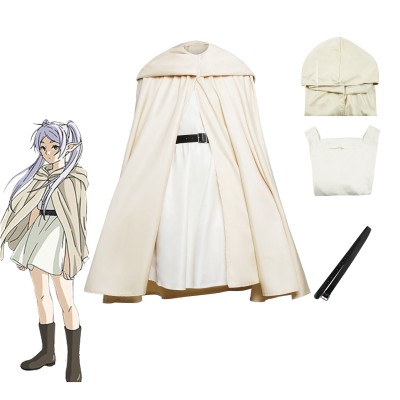 Frieren Hooded Cape Cosplay Costume