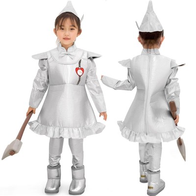  Girl's Tin Man The Wizard of Oz Halloween Costume