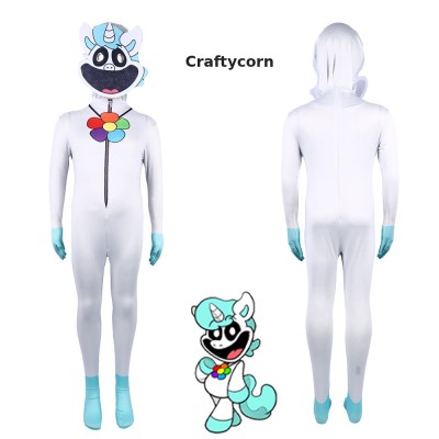 Smiling Critters Crafty Corn Jumpsuit Halloween Parent-child Cosplay 