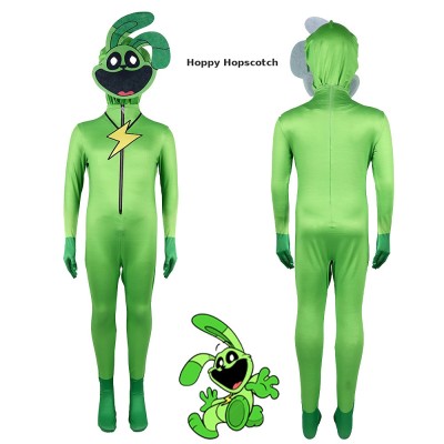 Smiling Critters Hopscotch Bunny Jumpsuit Halloween Cosplay Costume For Kids & Adult
