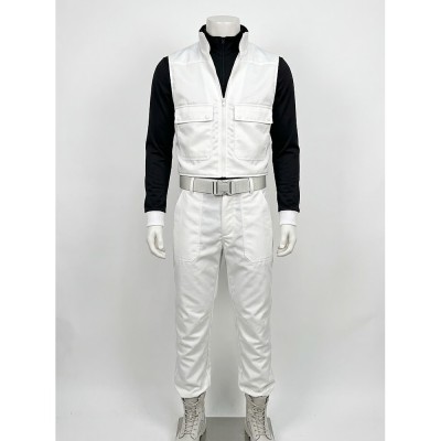 The Hunger Games Sunrise On The Reaping Haymitch Abernathy Cosplay Costume White Vest Set
