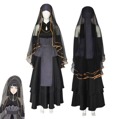 Natruto The Last Hyūga Hinata Wedding Dress Halloween Female Costume
