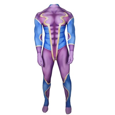 JoJo's Bizarre Adventure Star Platinum Cosplay Printed Jumpsuit For Adults And Kids