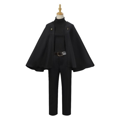 Jujutsu Kaisen Maki Zenin Cloak Cosplay Costume Black And Green Sets For Adults