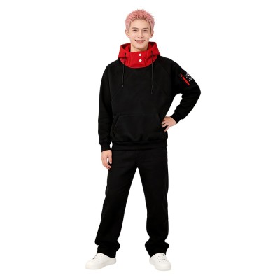 Jujutsu Kaisen Yuji Itadori Hoodie Cosplay Costume For Adults & Kids