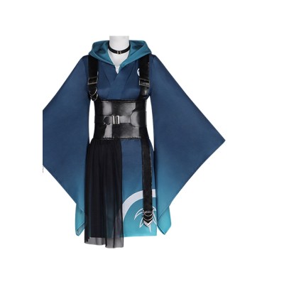Cosmic Princess Kaguya Iroha Sakayori Blue Kimono Outfit Cosplay Costume
