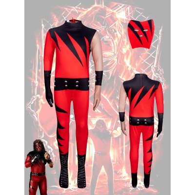WWE Kane Premium Wrestling Bodysuit For Kids Halloween Costumes