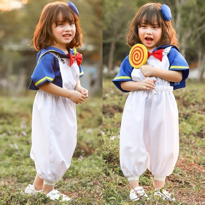 Children's Overalls Navy Sailor Halloween Donald Duck Anime Cosplay Costume