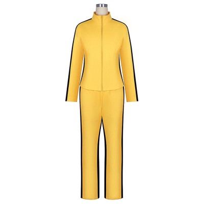 Kill Bill The Bride Cosplay Costume Yellow Tracksuit