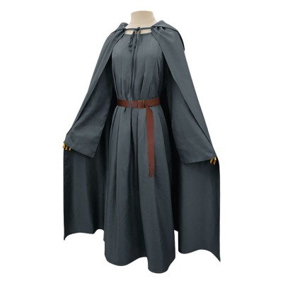 The Lord Of The Rings Gandalf The Grey Cosplay Costume Wizard Robe With Hooded Cloak And Hat