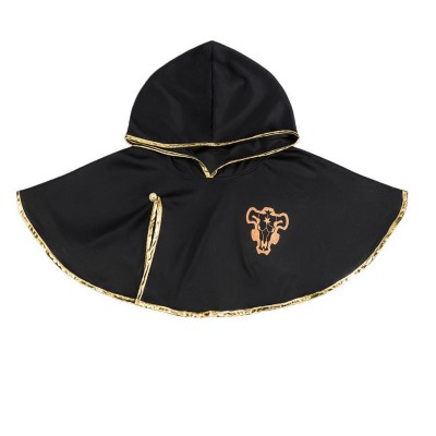 Black Clover Asta Black Bulls Hooded Cape with Headband Cosplay