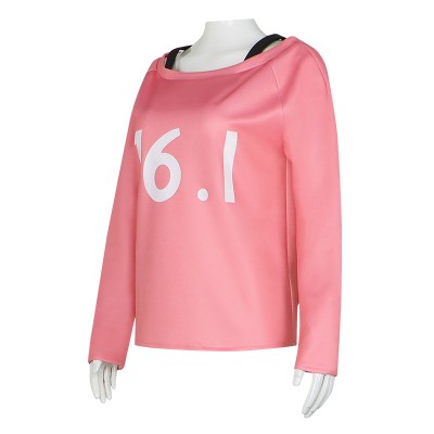 Chainsaw Man Power Pink 76.1 Off-Shoulder Top Cosplay Costume
