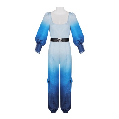 Kids Descendants The Rise of Red Chloe Blue Jumpsuit Costume