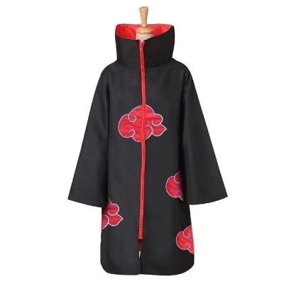 Naruto Akatsuki Itachi Uchiha Cloak Cosplay Costume With Headband Ring And Kunai Options