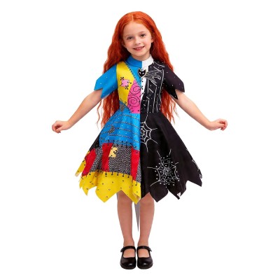 The Nightmare Before Christmas Sally Jack Split Dress Cosplay Costume For Girls