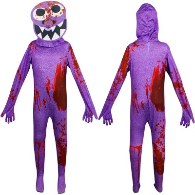 Purple Friends Roblox Rainbow Friends Onesie For Kids Halloween Costumes