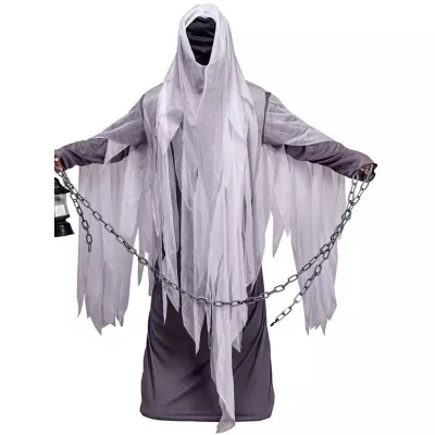 Scary Ghost Faceless Halloween Cosplay Costume For Adults