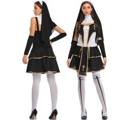 Sexy Nun Adult Halloween Masquerade Costume 