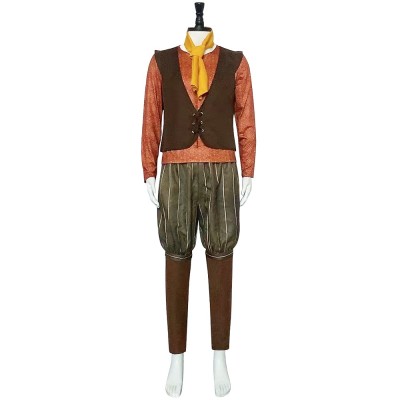 Shrek Forever After Rumpelstiltskin Cosplay Costume Vest Shirt Striped Breeches And Scarf For Adults And Kids